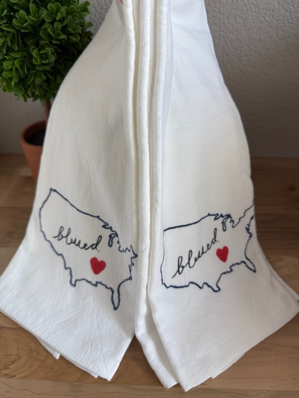 ♥️ RAE DUNN BLESSED MODERN FARMHOUSE KITCHEN TOWELS